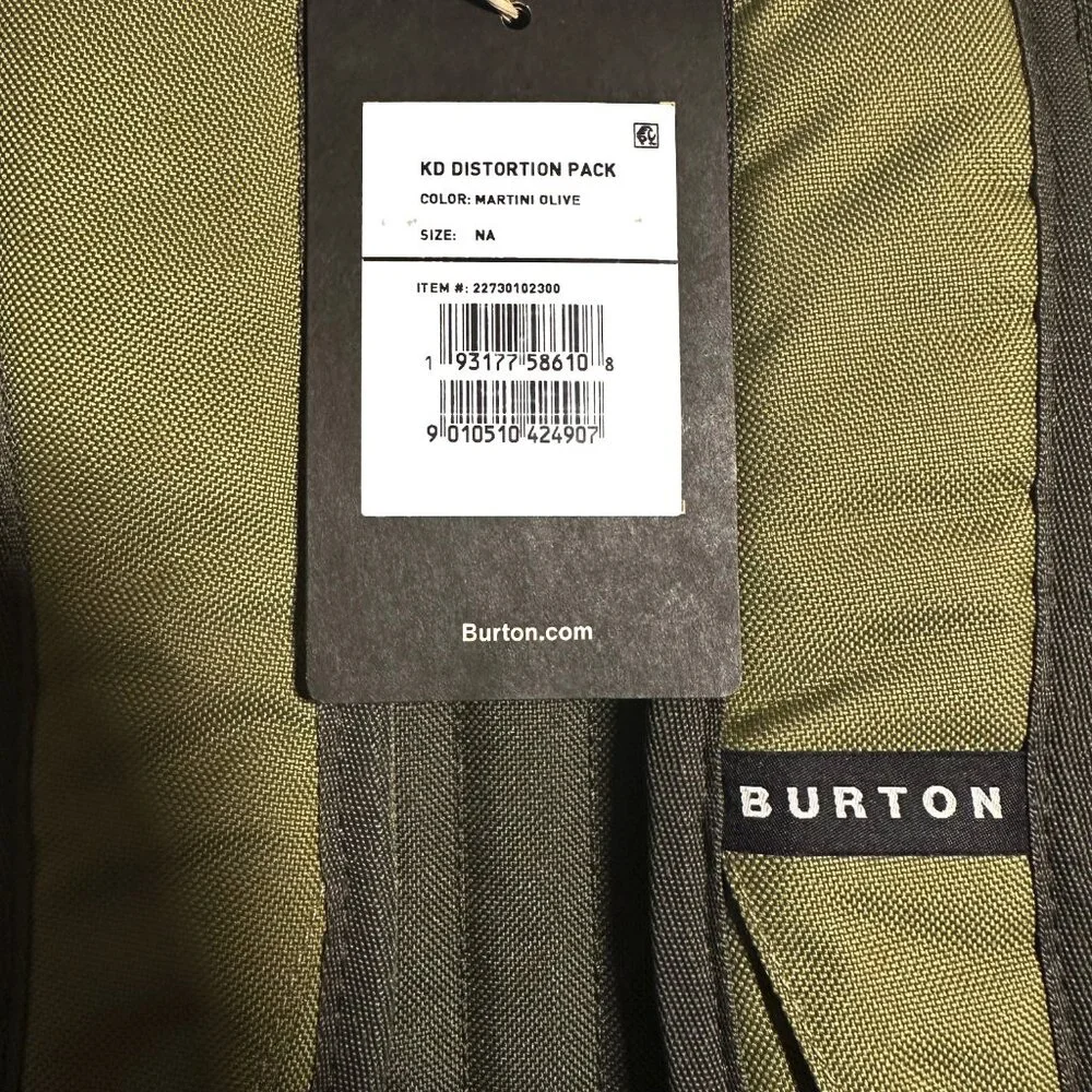 Burton KD Distortion Olive Green Backpack
